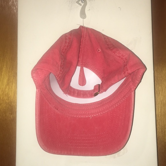 ❤️NWT Red Coral Cotton Baseball Cap - Picture 3 of 12